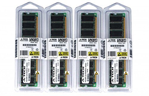 A-Tech ギガバイトマザーボードGA-8IG1000-G GA-8IG1000-L rev 2.0 GA-8IG1000MF GA-8IG1000MF GA-8IG1000MF-P GA-8IG1000MK GA-8IG1000MT用 4GB キット (4 x 1GB)。 DIMM DDR Non-ECC PC2700 333MHz RAMメモリ。 純正A-Techブランド。 MS664KMM6399