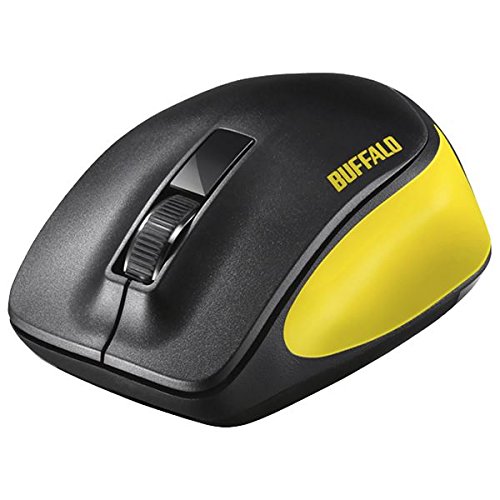 バッファロー BUFFALO バッファロー BSMBW300MYE 無線BlueLED 3ボタンプレミアムフィットマウス イエロー(BSMBW300MYE)