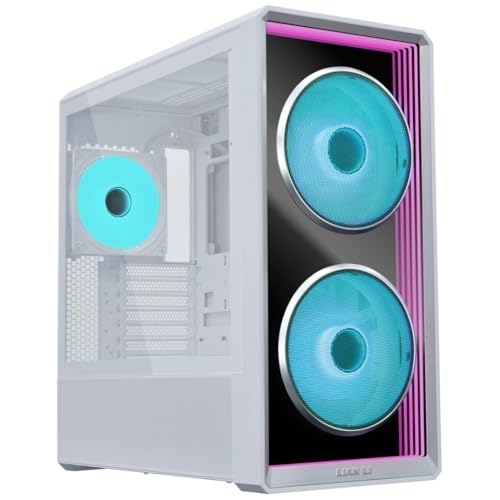 Lian Li LIANLI 背面コネクタ対応ミドルタワー LANCOOL 217 INF ホワイト インフィニティミラーフロントパネル SSI-EEB (幅330mm以下) / E-ATX (幅280mm以下) / ATX/Micro ATX/Mini LAN217INFW