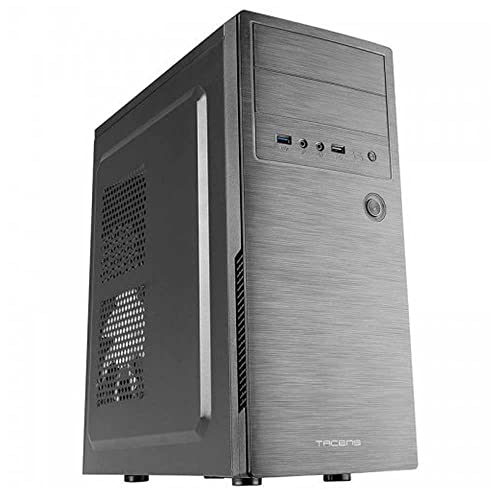 TACENS INITIOX、ATX 、12cmサイドファン、つや消しアルミニウムフロントパネル、ミッドタワー、内部ケーブル管理システム、USB 3.0、ブラック 2INITIOX
