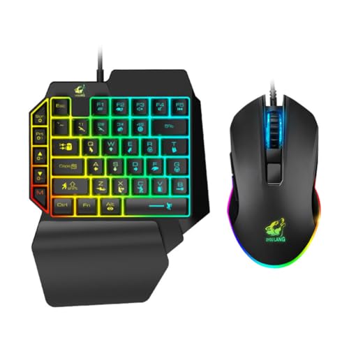 FRCOLOR 黒色ABS素材採用実用的かつ取り付け簡単なEスポーツキーボード バックライト付きゲーミングキーボード 若者向けホームエンターテインメントやゲームプレイに最適 A02X072