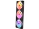 NZXT 【2026年06月18日発売】 NZXT ケースファン シングルフレーム リバースモデル F360 RGB REVERSE（2026）[ 360mm /2200RPM（ファン1基あたり） ] ブラック ブラック RF-R236R-BF