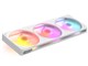 NZXT 【2026年06月18日発売】 NZXT ケースファン シングルフレーム F360 RGB（2026）[ 360mm /2400RPM（ファン1基あたり） ] ホワイト ホワイト RF-R236U-WF