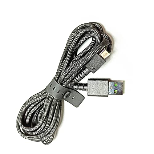 NATEFEMIN Razer Basilisk Viper Ultimate Nagaアクセサリー用ナイロン交換用パーツUSBマウスケーブル。 NUSD107900000