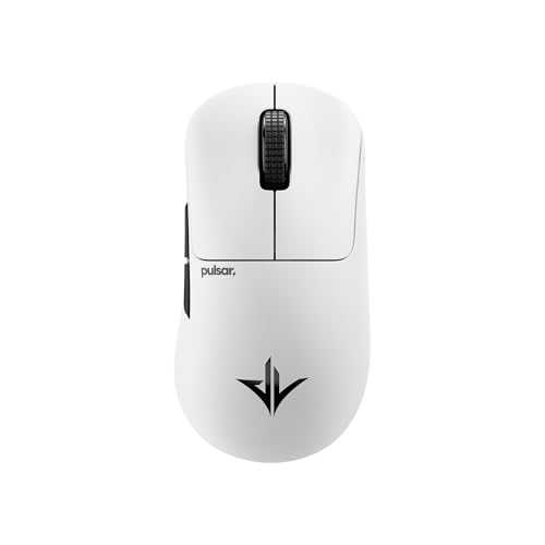 Pulsar Gaming Gears Pulsar Pro Series ワイヤレスゲーミングマウス JV-X 56g 光学スイッチ 32000DPI/750IPS XS-1センサー 8K対応 (M, ホワイト) PJVX22