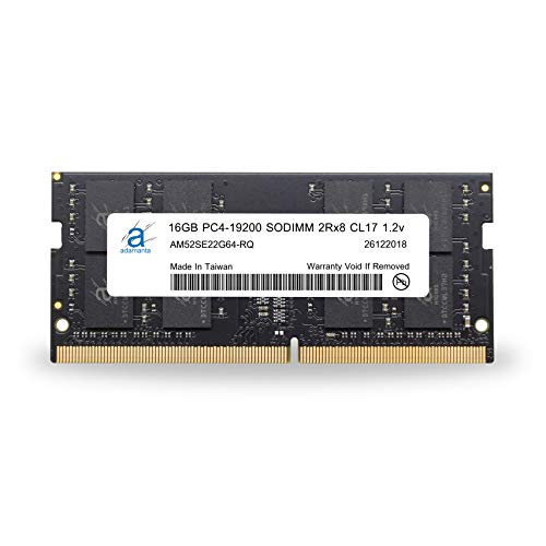 Adamanta 16GB (1x16GB) HP 15-db0031nr ノートパソコン DDR4 2400MHz PC4-19200 SODIMM 2Rx8 CL17 1.2v ノートブック メモリモジュール アップグレード RAM AM52SE22G64-RQ
