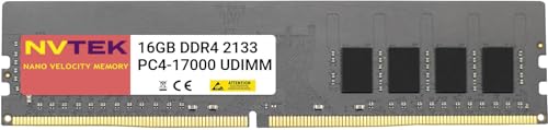 NVTEK 16GB (1X16GB) DDR4 2133MHZ PC4-17000 NON-ECC UDIMM NVTEK デスクトップPCコンピューターメモリ。