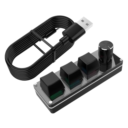 SoftNesth プログラマブルキーパッド - プログラミングノブキーパッド,サイレントメカニカルキーボード ビジネス及び仕事及び学習及び大人及びオフィス及びゲーム用 コンピュータアクセサリー QQ441260617