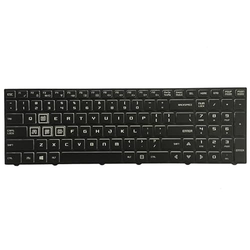 PNDJPRHG バックライト付き US キーボード P650HS-G P651HS-G P650HP6-G P671HP6-G P650RP6 P650RP6-G P651HP3-G と互換性あり DZGQERUE558
