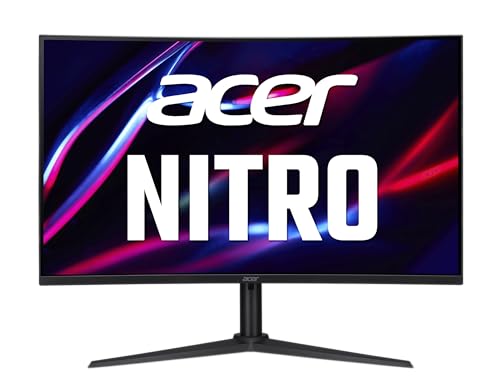 acer Nitro 31.5インチ 1500R 16:9 カーブ ゼロフレーム WQHD 2560 x 1440 ゲーミングモニター | AMD FreeSync Premium | 最大180Hz リフレッシュ | 1ms (VRB) | ディスプレイポート 1.4 & HDMI 2.0 ポート x 2 | XZ322QU V3bmiip。 hx