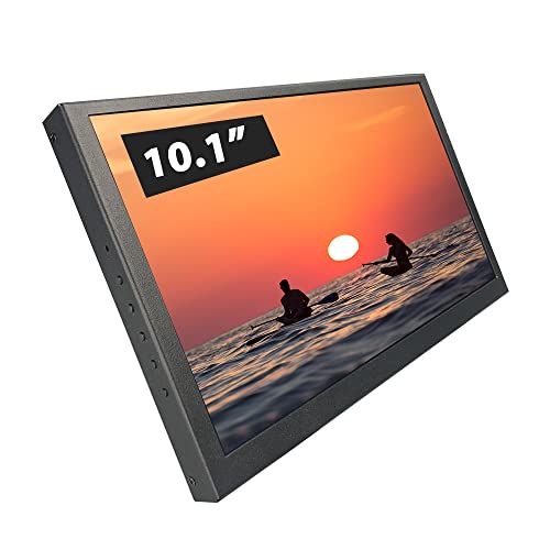 LESOWN HDMIモニター 10インチ IPS 小型 1024 x 600 ポータブルモニター 10.1インチLCDディスプレイ付き ミニモニター メタルケース PC ノートパソコン Raspberry Pi 4 3用 bff5de6c-84dc-4875-80e7-ac7f4d4ffbe2