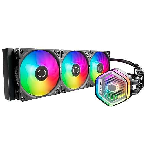 【並行輸入品】 Cooler Master MasterLiquid 360 Atmos デュアルチャンバーポンプ 高風量・長寿命ファン搭載 360mmラジエーターサイズ 簡易水冷 CPUクーラー