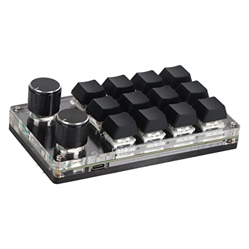 Sonew プログラマブルマクロキーボード 12キー メカニカル ゲーミングキーボード RGB LED バックライト マクロ 片手キーパッド Type C to USB メカニカル ゲーミングキーボード PC ビデオゲーム オフィス ワークシート用 Sonewq45itu9ce7