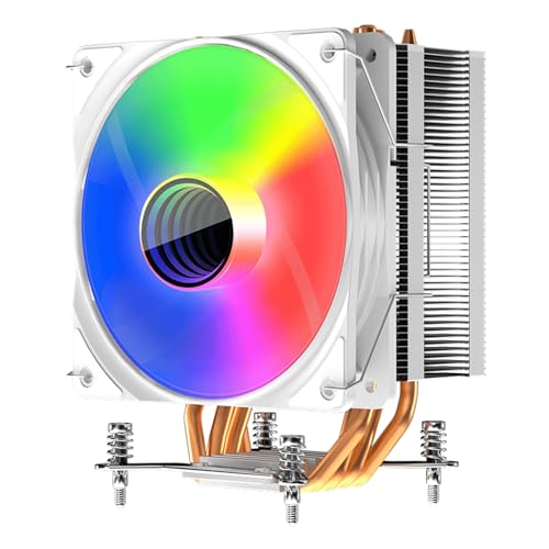 Jazuaiao 12 センチメートル CPU ファンコンピュータ冷却ファン簡単にインストール 4 ヒートパイプ静かな冷却プロセッサ CPU ラジエーター