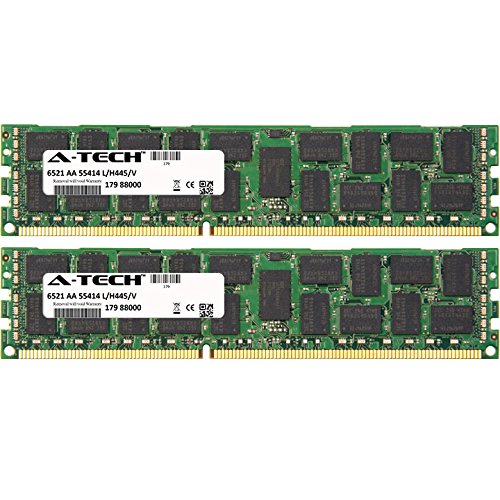 A-Tech 32GB KIT (2 x 16GB) Intel Mシリーズ MFS2600KI (ECC登録済み) MFS5520VI コンピュートモジュール MFS5520VIBR コンピューティングモジュール DIMM DDR3 ECC登録済み PC3-12800R 1600MHz デュアルランクサーバー RAMメモリ AM147393