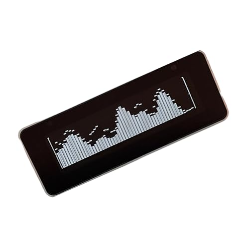 Pffiocix AK25664 インタラクティブ制御ボタン付きカラー音楽スペクトル時計タイプ C 充電および聴覚インターフェイスアルミニウムカラー音楽スペクトル時計