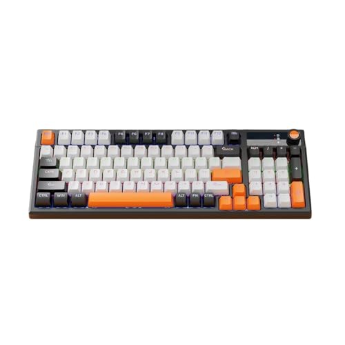 Diexgiy ゲーミング有線メカニカルキーボード コンピュータ ノートブック プラグイン シャフト フルキー (オレンジ色)