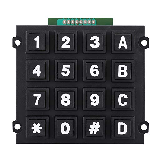 Pomya キーパッド、キーボードモジュール 16キー付き 4x4プッシュボタン 外部ビッグキーパッド マイクロコントローラーキーボード MCU用 Pomya3i2adp6vo5