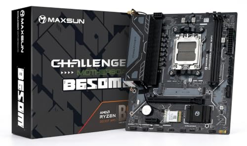 maxsun マザーボード MS-Challenger B650M WIFI V2 チップセット搭載 MicroATX ソケットAM5 Ryzen 7000/8000/9000シリーズ対応 DDR5対応 国内正規保証品
