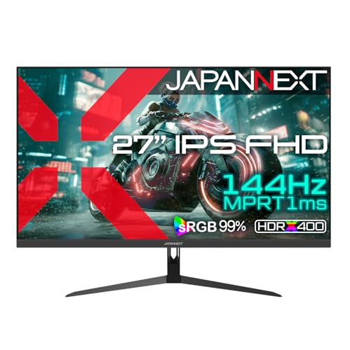 JAPANNEXT PCモニター・液晶ディスプレイ JN-IPS27G144F [27インチ]