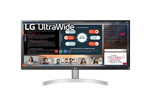 LG UltraWide 29WN600-W Full HD (2560 x 1080) Monitor with IPS Display, FreeSync, 7W Stereo Speakers with MaxxAudio, 5ms Response Time, White