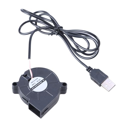 Sxett コンパクト 50 ミリメートル USB ブロワーファンコンピュータ DC5V 冷却ファン 5V1A 入力 115 センチメートルコード電子デバイスプロジェクト USB 冷却