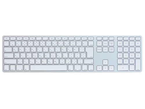 Matias Wireless Aluminum Keyboard Bluetooth3.0 MAC配列/日本語カナあり マルチペアリング4台 シルバー/ホワイト FK418BTS-JP