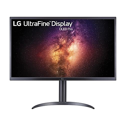 LG 32EP950-B 32インチ ウルトラファイン UHD (3840 x 2160) OLED Proディスプレイ Adobe RBG 99% / DCI-P3 99%、VESA Display HDR 400 True Black、1M:1 コントラスト比、傾斜/高さ/ピボット調整可能スタンド - ブラック