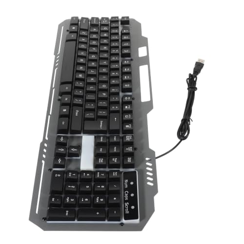 TOMETURE USB接続の発光メカニカルキーボード 黒色 人間工学設計耐傷性に良いABS素材採用 ゲーミングやコンピューター作業に最適な 1個入りキーボード 2MWDC59