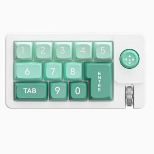 XPPX 熱抜插/ホットスワップ RGBバックライトジョイスティック制御とマクロカスタマイズを備えたプロフェッショナルメカニカルゲーミングキーボードカスタマイズ可能なキーパッド12キー (グリーン)