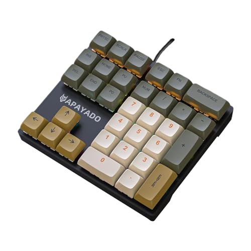 QUXVUIS 有線メカニカルテンキー金融専門家のための繊細なタッチとスムーズな体験テンキーボード ABS, 緑の緑軸 EL037081-01BDXCCD00000330