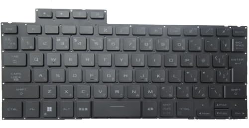 shangpin 交換用 FOR ASUS ROG ZephYrus G14 GA402RK-L8087W 日本語キーボード (ブラック)