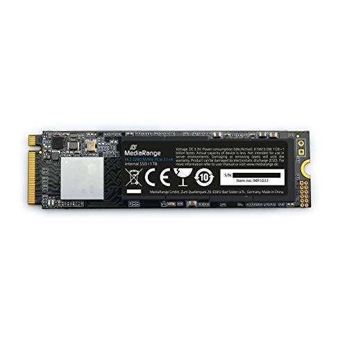 MEDIARANGE M.2 2280 NVMe 1TB｜MEDIARANGE ブラック MR1033
