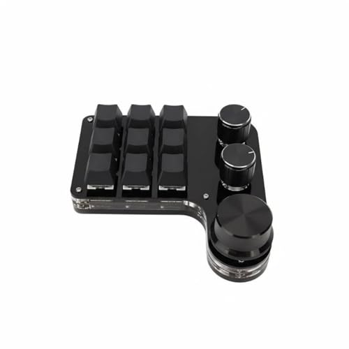 AsrMyjcx ゲーミングキーボード コマンド割り当て ショートカットパッド 持ち運び便利 USB-C接続 耐久性 バックライト 環境対応 複数用途 オフィス ワーク ゲーム利用に適用, 赤スイッチ