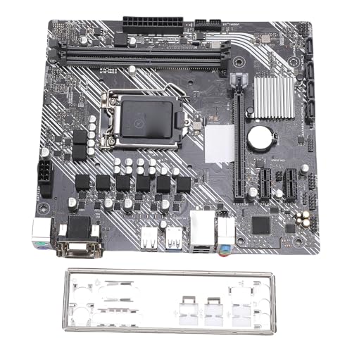 Snsowed PCI E 3.0 マザーボード コンピュータのマザーボード M ATX PC ソケット LGA 1200 H410 2 DDR4 64GB 4 III ギガビット イーサネ オーディオ 7.1 (第 10 世代コア CPU 用 Ie X16 X1 付き) Snsowedmn7hae13bk