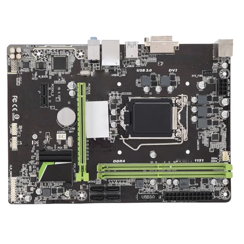 Acogedor B150 マザーボード LGA1151、第 6、第 7 世代 I7 I5 I3、DDR4 2133MHz 32GB デュアル チャネル、DVI VGA PCI-E X16 搭載マイクロ ATX を搭載し、コンピュータ機器の設置に限られた予算向け Acoge45pj037yhv