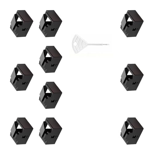 KAHDGSS 10個のRJ45コネクタネットワークポートブロッカー、ネットワークデバイスオフィスプロテクター専用 yvgmklc4gbez