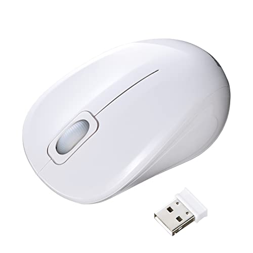 SANWA SUPPLY サンワサプライ(Sanwa Supply) 抗菌・静音ワイヤレスブルーLEDマウス(ホワイト) MA-WBSK315W