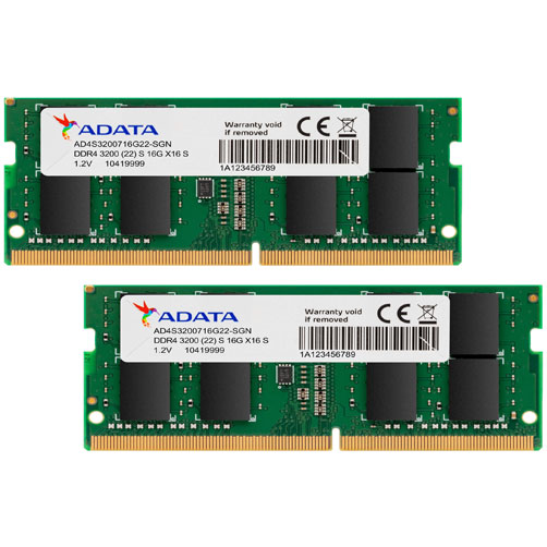 ADATA AD4S32008G22 DTGN [SODIMM DDR4 PC4 25600 8GB ] 2枚