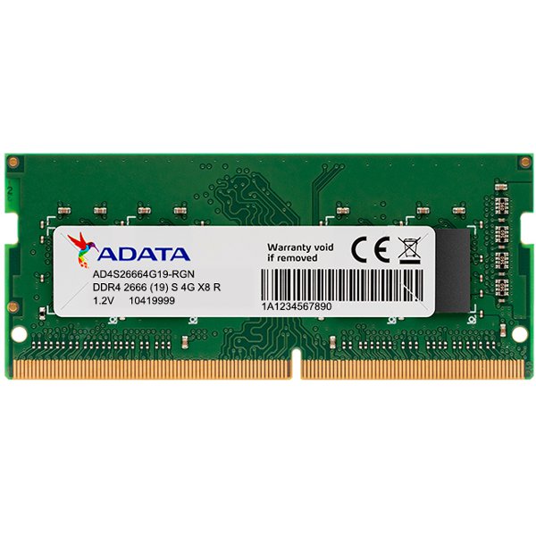 ADATA AD4S26664G19 RGN [SODIMM DDR4 PC4 21300 4GB] 