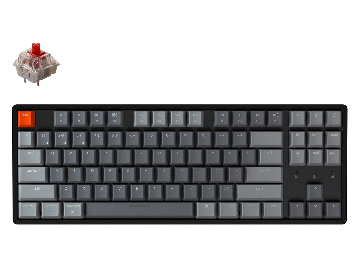 K8 Wireless Mechanical Keyboard K8-87-RGB-Red-US 赤軸