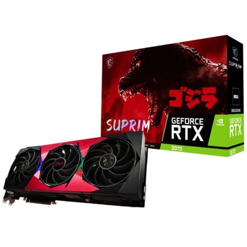 MSI GeForce RTX 3070 SUPRIM SE 8G LHR x GODZILLA 