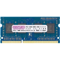 CENTURY MICRO CD4G SOD3U1600 [SODIMM DDR3 PC3 12800 4GB] 
