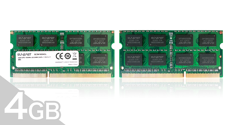 旭東エレクトロニクス SE3N16004GL [SODIMM DDR3 PC3 12800 4GB] 