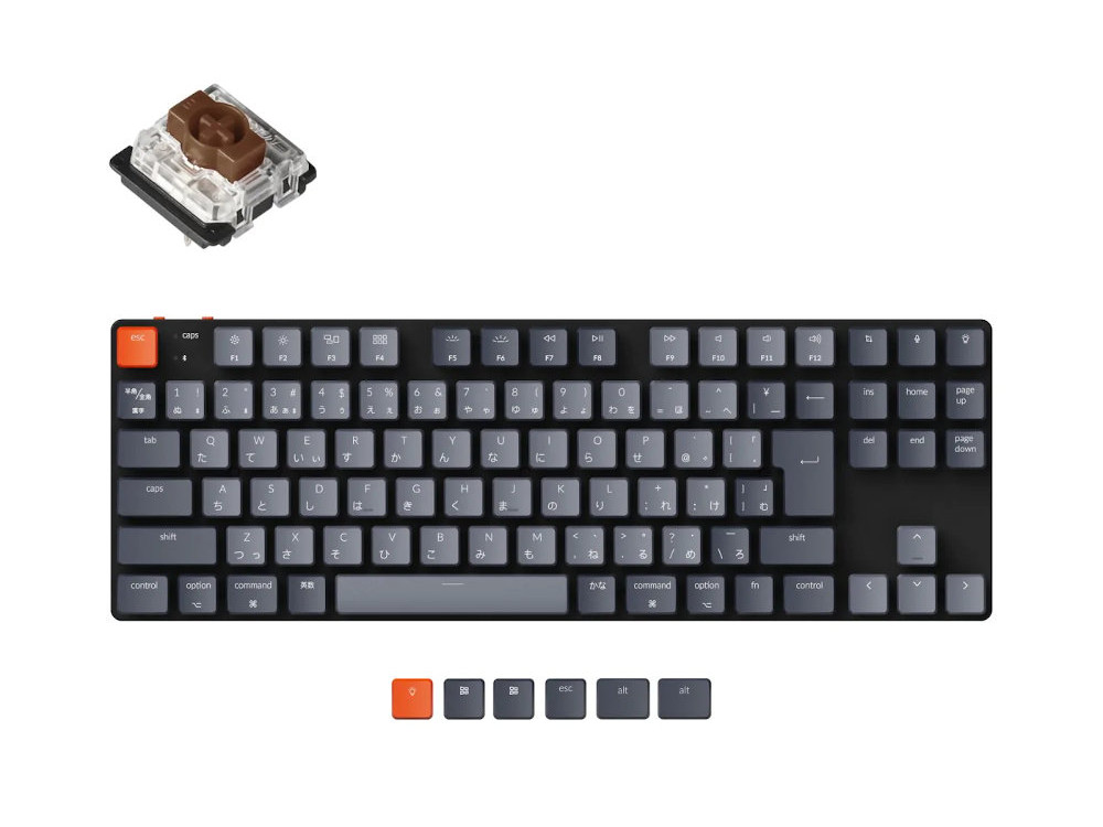 K1 SE Wireless Mechanical Keyboard White LED K1SE-A3-JIS 茶軸