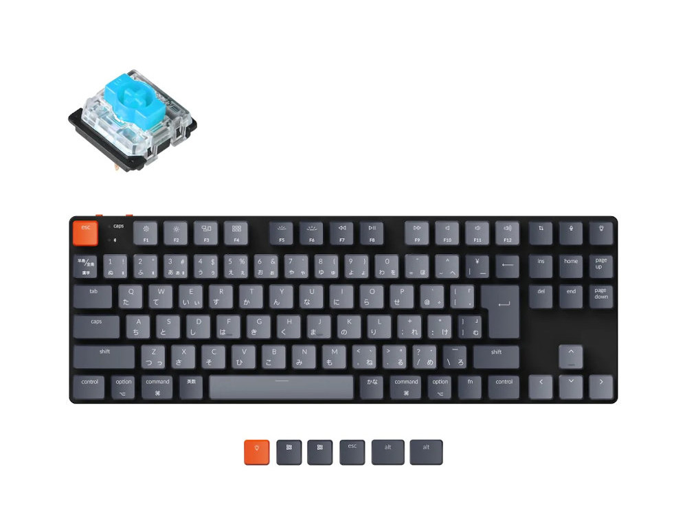K1 SE Wireless Mechanical Keyboard ホットスワップモデル White LED K1SE-G2-JIS 青軸