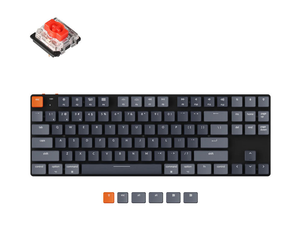 K1 SE Wireless Mechanical Keyboard ホットスワップモデル RGB K1SE-H1-US 赤軸
