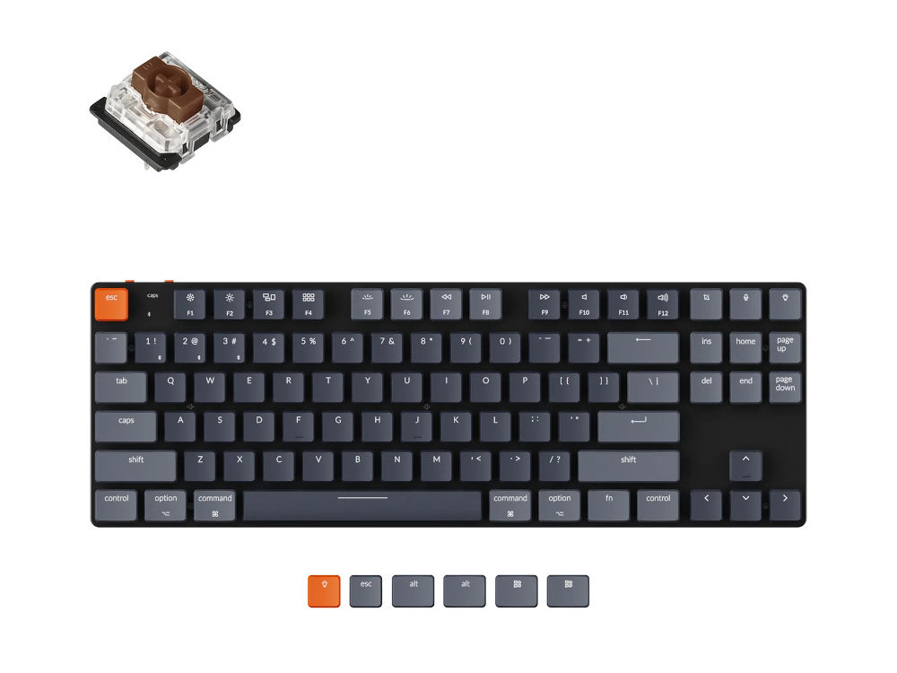 K1 SE Wireless Mechanical Keyboard ホットスワップモデル RGB K1SE-H3-US 茶軸