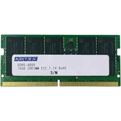 ADTEC ADS4800N E32GDBW [SODIMM DDR5 PC5 38400 32GB ECC] 2枚