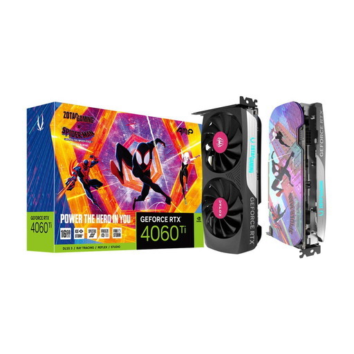 ZOTAC ZOTAC GAMING GeForce RTX 4060 Ti 16GB AMP SPIDER-MAN：Across the Spider-Verse Bundle ZT-D40620F-10SMP 